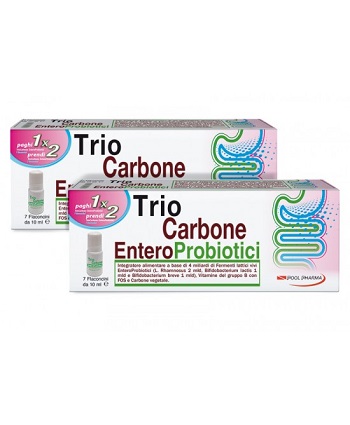 TRIOCARBONE ENTEROPROBIOTICI 7 FLACONCINI X 10 ML - farmacia187.it