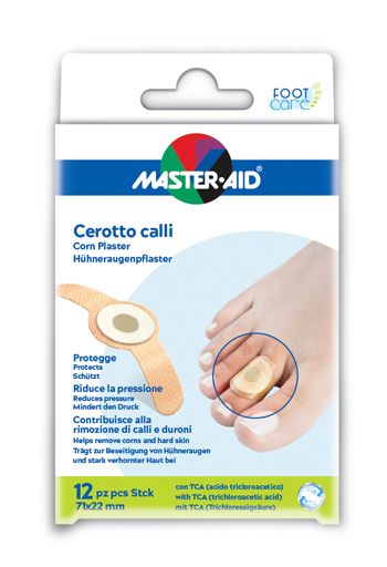 CEROTTO CALLIFUGO MASTER-AID FOOTCARE 71X22 MM 12 PEZZI B2 - farmacia187.it
