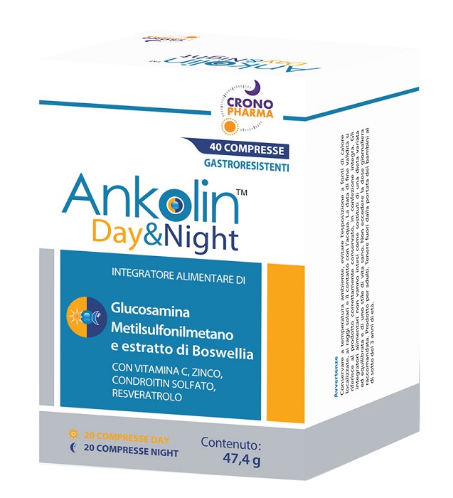 ANKOLIN DAY&NIGHT 20 COMPRESSE GASTRORESISTENTI DAY + 20 COMPRESSE GASTRORESISTENTI NIGHT - farmacia187.it
