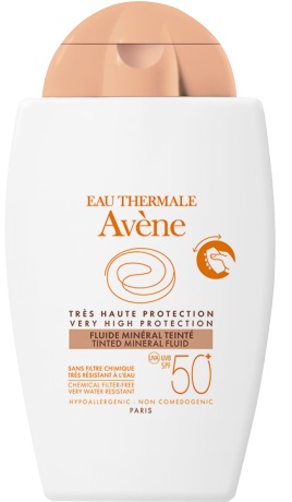 EAU THERMALE AVENE SOLARE FLUIDO MINERALE 50+ COLORATO 40 ML - farmacia187.it