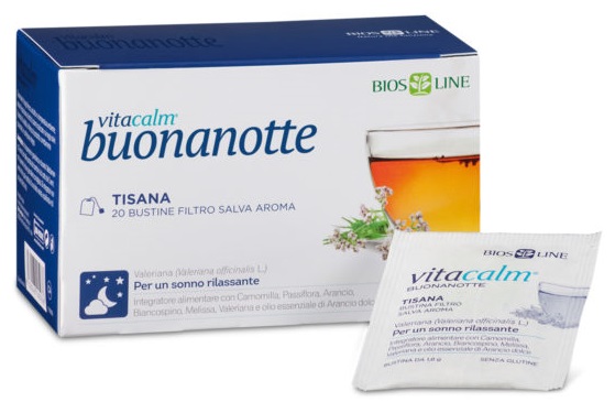 VITACALM BUONANOTTE TISANA 20 BUSTINE - farmacia187.it