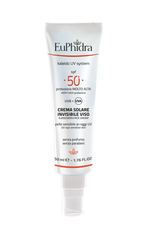 EUPHIDRA KALEIDO UV SYSTEM CREMA SOLARE VISO 50+ INVISIBLE - farmacia187.it