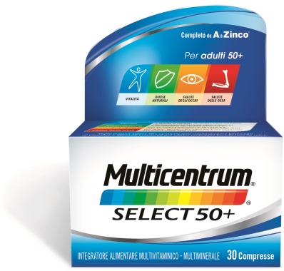 MULTICENTRUM SELECT 50+ 30 COMPRESSE - farmacia187.it