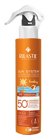 RILASTIL SUN SYSTEM BABY PPT SPF 50+ EMULSIONE SPRAY 200 ML - farmacia187.it
