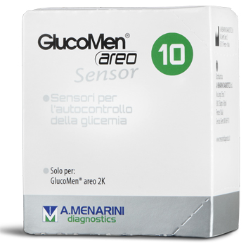 STRISCE GLUCOMEN AREO SENSOR PER ANALISI DEL GLUCOSIO 10 PEZZI - farmacia187.it