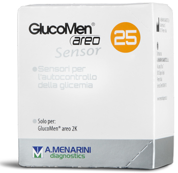STRISCE MISURAZIONE GLICEMIA GLUCOMEN AREO SENSOR 25 PEZZI - farmacia187.it