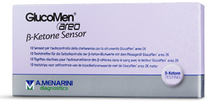 STRISCE MISURAZIONE CHETONEMIA GLUCOMEN AREO B-KETONE SENSOR 10 PEZZI - farmacia187.it