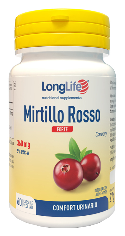 LONGLIFE MIRTILLO ROSSO FORTE 60 CAPSULE - farmacia187.it
