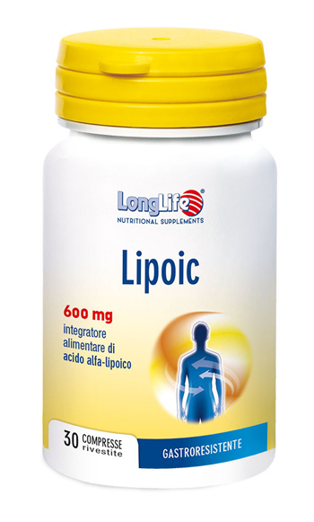 LONGLIFE LIPOIC 600 MG 30 COMPRESSE RIVESTITE DA 870 MG - farmacia187.it