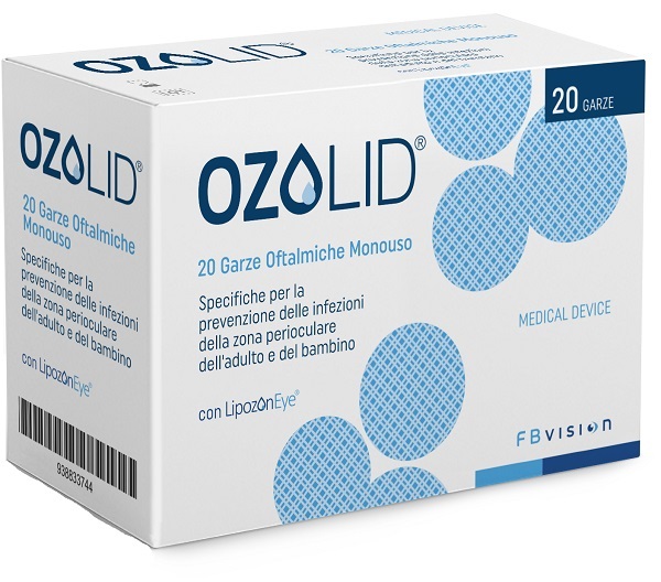 GARZA OZOLID OFTALMICA TNT CON OLIO OZONIZZATO IN FOSFOLIPIDI LIPOZONEYE 20 PEZZI - farmacia187.it