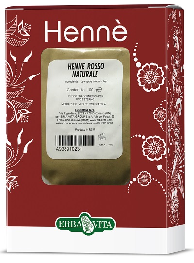 HENNE COLORANTE CAPELLI ROSSO NATURALE 100 G - farmacia187.it