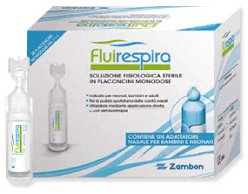 FLUIRESPIRA SOLUZIONE FISIOLOGICA STERILE 30 FLACONCINI MONODOSE DA 5ML - farmacia187.it