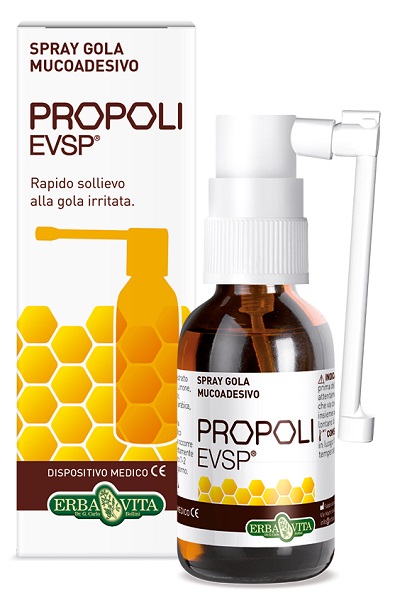 PROPOLI EVSP SPRAY GOLA MUCOADESIVO SENZA ALCOL 20ML - farmacia187.it