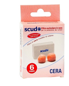 TAPPO AURICOLARE EARPLUG SCUDO IN CERA 6 COPPIE 12 PEZZI ARTICOLO 7EN081 - farmacia187.it