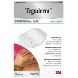 TEGADERM MEDICAZIONE IMPERMEABILE TRASPARENTE 5 PEZZI 6X7 CM - farmacia187.it