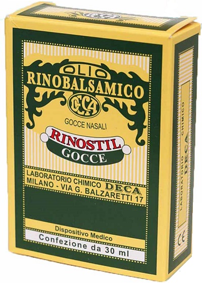 RINOSTIL GOCCE NASALI FLACONE 30ML OLIO RINOBALSAMICO PER LAPROTEZIONE DELLA MUCOSA NASALE E LA PULIZIA DELLE FOSSE NASALI - farmacia187.it