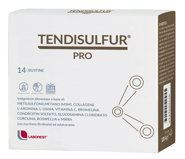 TENDISULFUR PRO 14 BUSTINE DA 8,6G - farmacia187.it