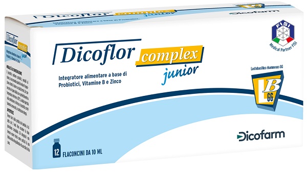 DICOFLOR COMPLEX JUNIOR 12 FLACONI DA 10 ML - farmacia187.it