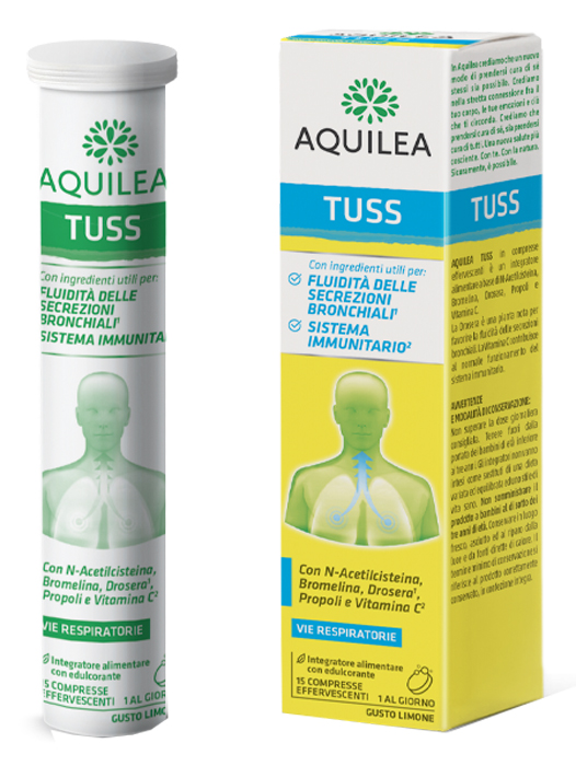 AQUILEA TUSS 15 COMPRESSE EFFERVESCENTI 90 G - farmacia187.it