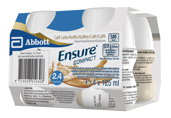 ENSURE COMPACT CAFFE 4 BOTTIGLIE DA 125 ML - farmacia187.it