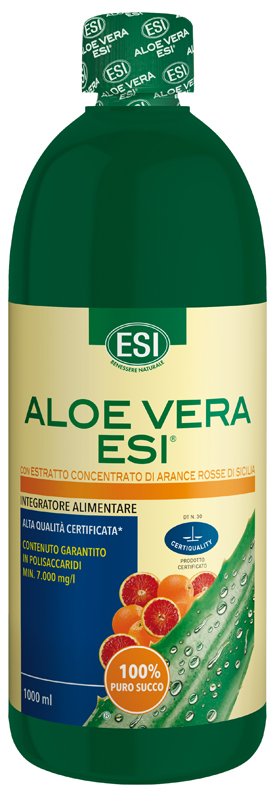 ESI ALOE SUCCO ARANCIA ROSSA 1000 ML - farmacia187.it