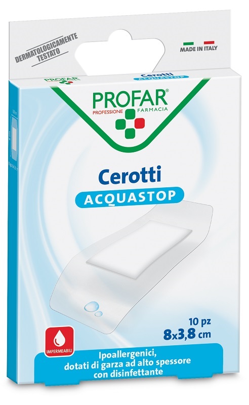 CEROTTO ACQUASTOP SUPER 8X3,8 CM PROFAR 10 PEZZI - farmacia187.it
