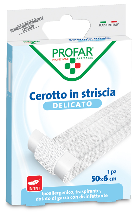 CEROTTO TESSUTO NON TESSUTO DELICATO 1 STRISCIA 50X6 CM PROFAR - farmacia187.it