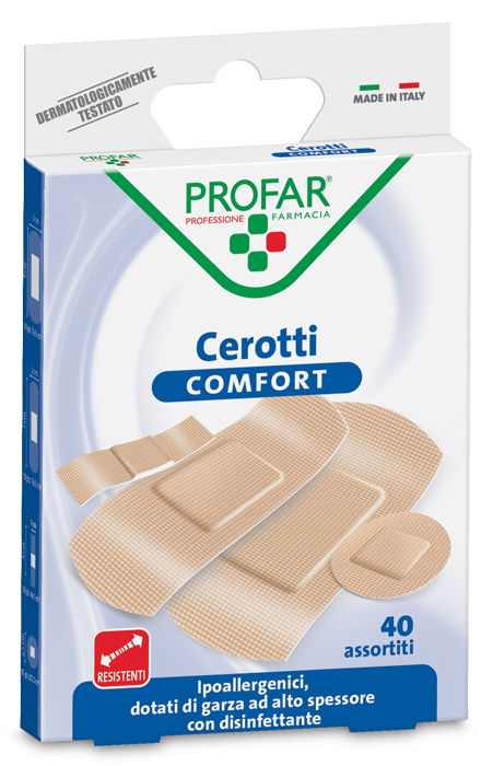 CEROTTO COMFORT ASSORTITI 40 PEZZI PROFAR - farmacia187.it