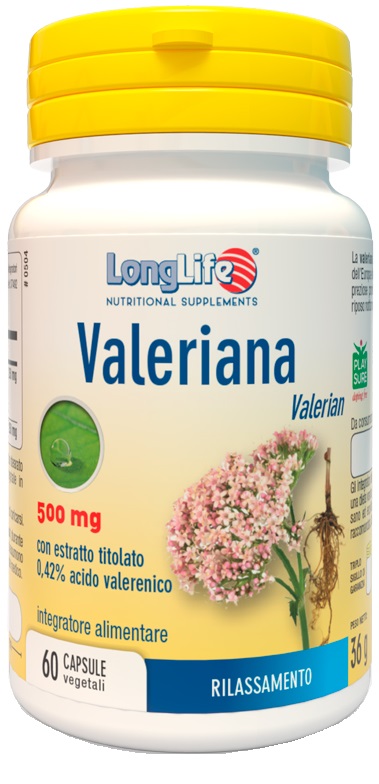 LONGLIFE VALERIANA 60 CAPSULE 500 MG - farmacia187.it