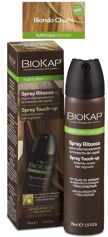 BIOS LINE  BIOKAP NUTRICOLOR DELICATO SPRAY RITOCCO BIONDO CHIARO 75 ML - farmacia187.it