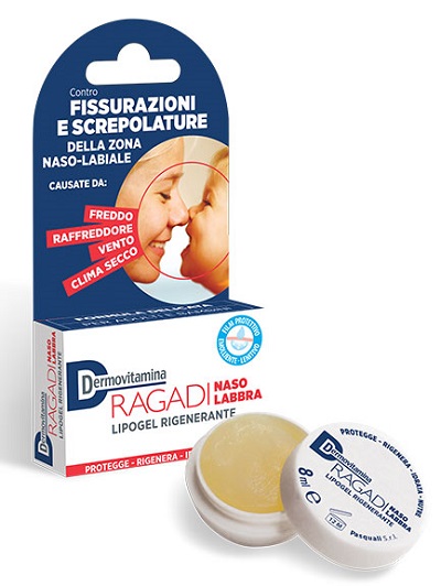 DERMOVITAMINA RAGADI NASO E LABBRA LIPOGEL RIGENERANTE 8 ML - farmacia187.it