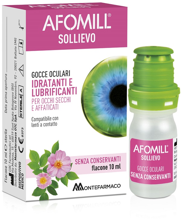 AFOMILL SOLLIEVO GOCCE OCULARI SOLLIEVO OCCHI 10 ML - farmacia187.it