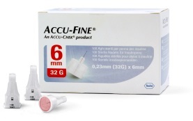 AGO PER PENNA DA INSULINA ACCU-FINE PEN NEEDLE ACCU-CHEK GAUGE 32 X 6MM 100 PEZZI - farmacia187.it