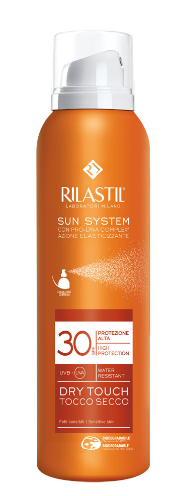 RILASTIL SUN SYSTEM DRY TOUCH SPF 30 200 ML - farmacia187.it