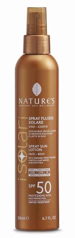 NATURE'S I SOLARI SPRAY FLUIDO SPF50 200 ML - farmacia187.it