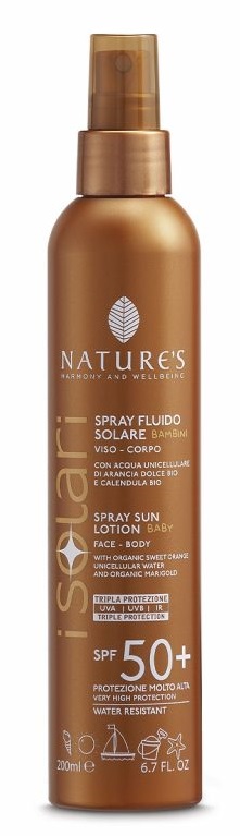 NATURE'S I SOLARI SPRAY FLUIDO BAMBINI SPF50+ 200 ML - farmacia187.it