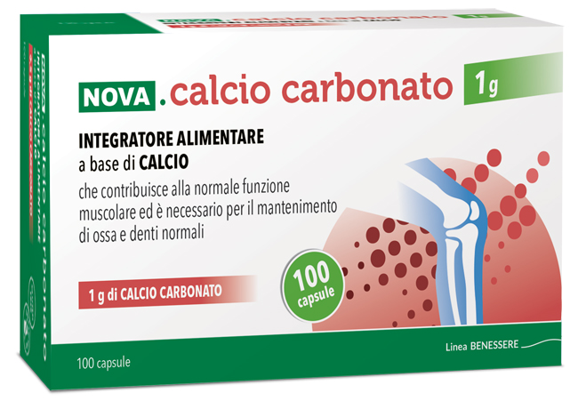 NOVA CALCIO CARBONATO 1 G 100 CAPSULE - farmacia187.it