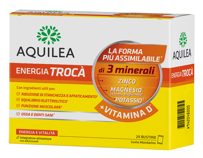 AQUILEA ENERGIA TROCA'+VIT D 20 BUSTINE - farmacia187.it