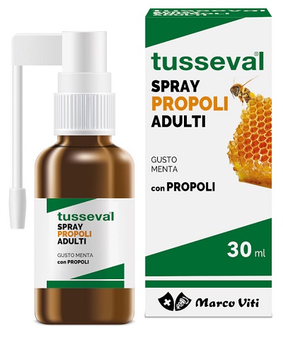 TUSSEVAL GOLA PROPOLI SPRAY PER ADULTI 30 ML - farmacia187.it