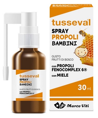 TUSSEVAL GOLA PROPOLI SPRAY PER BAMBINI 30 ML - farmacia187.it