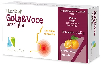 NUTRIDEF GOLA & VOCE ARANCIA 20 PASTIGLIE - farmacia187.it