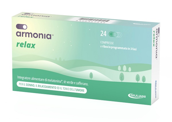 ARMONIA RELAX 1 MG A BASE DI MELATONINA 24 COMPRESSE - farmacia187.it