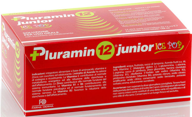 PLURAMIN12 JUNIOR 14 STICK PACK DA 12 ML - farmacia187.it