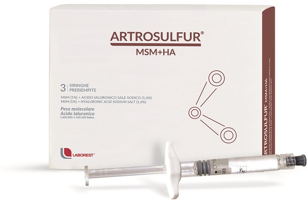 ARTROSULFUR MSM+HA SIRINGHE PRERIEMPITE INTRA-ARTICOLARI ACIDO IALURONICO 2 ML - farmacia187.it