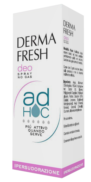 DERMAFRESH DEO SPRAY NO GAS AD HOC IPERSUDORAZIONE DEODORANTE 100 ML - farmacia187.it
