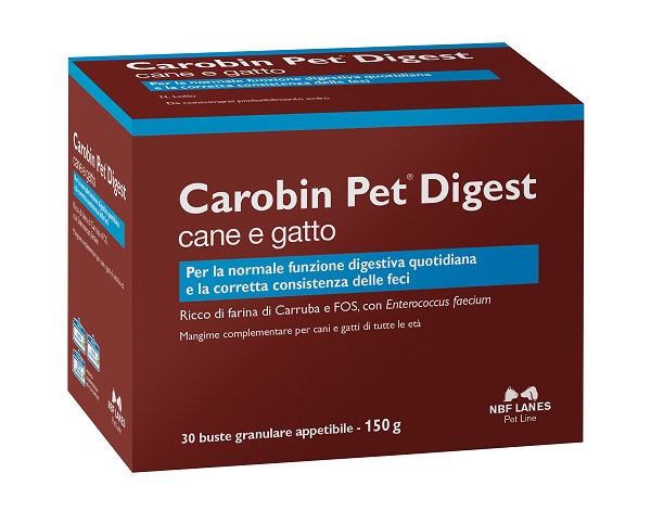 CAROBIN PET DIGEST GRANULARE 30 BUSTE DA 5 G - farmacia187.it