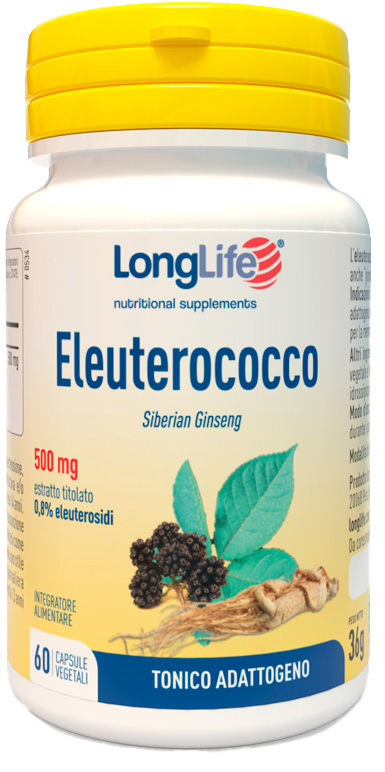LONGLIFE ELEUTEROCOCCO 0,8% 60 CAPSULE 500MG - farmacia187.it