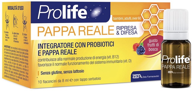 PROLIFE PAPPA REALE 10 FLACONI DA 8 ML - farmacia187.it