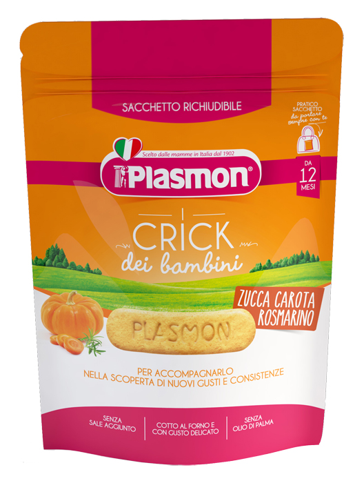 PLASMON CRICK ZUCCA/CARORA/ROSMARINO 100 G - farmacia187.it