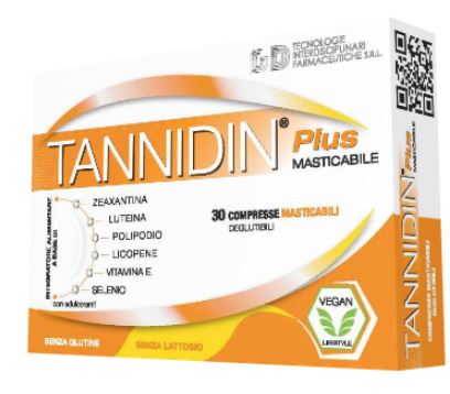 TANNIDIN PLUS 30 COMPRESSE MASTICABILI - farmacia187.it